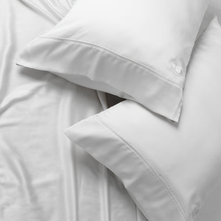 Bright White eucalyptus TENCEL sheet set