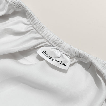Bright White eucalyptus TENCEL sheet set