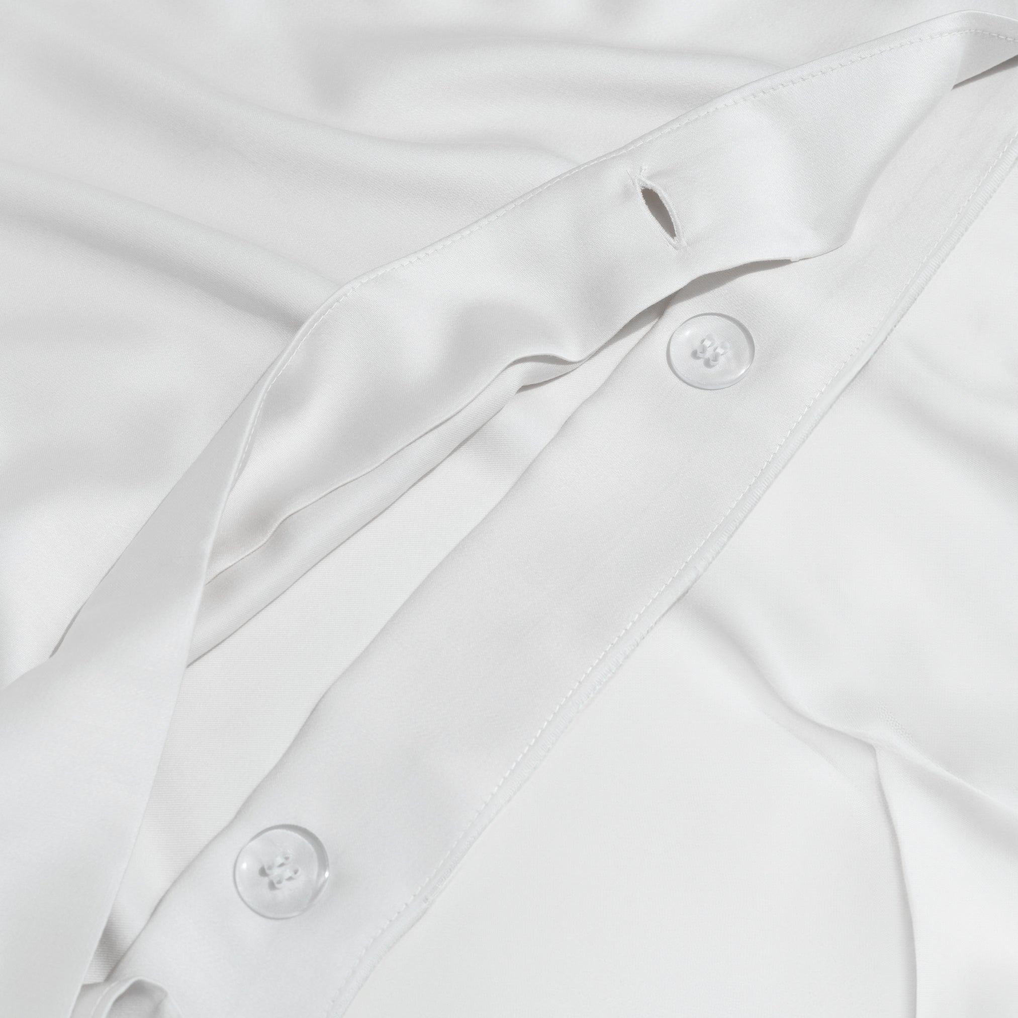Bright White eucalyptus TENCEL duvet cover set