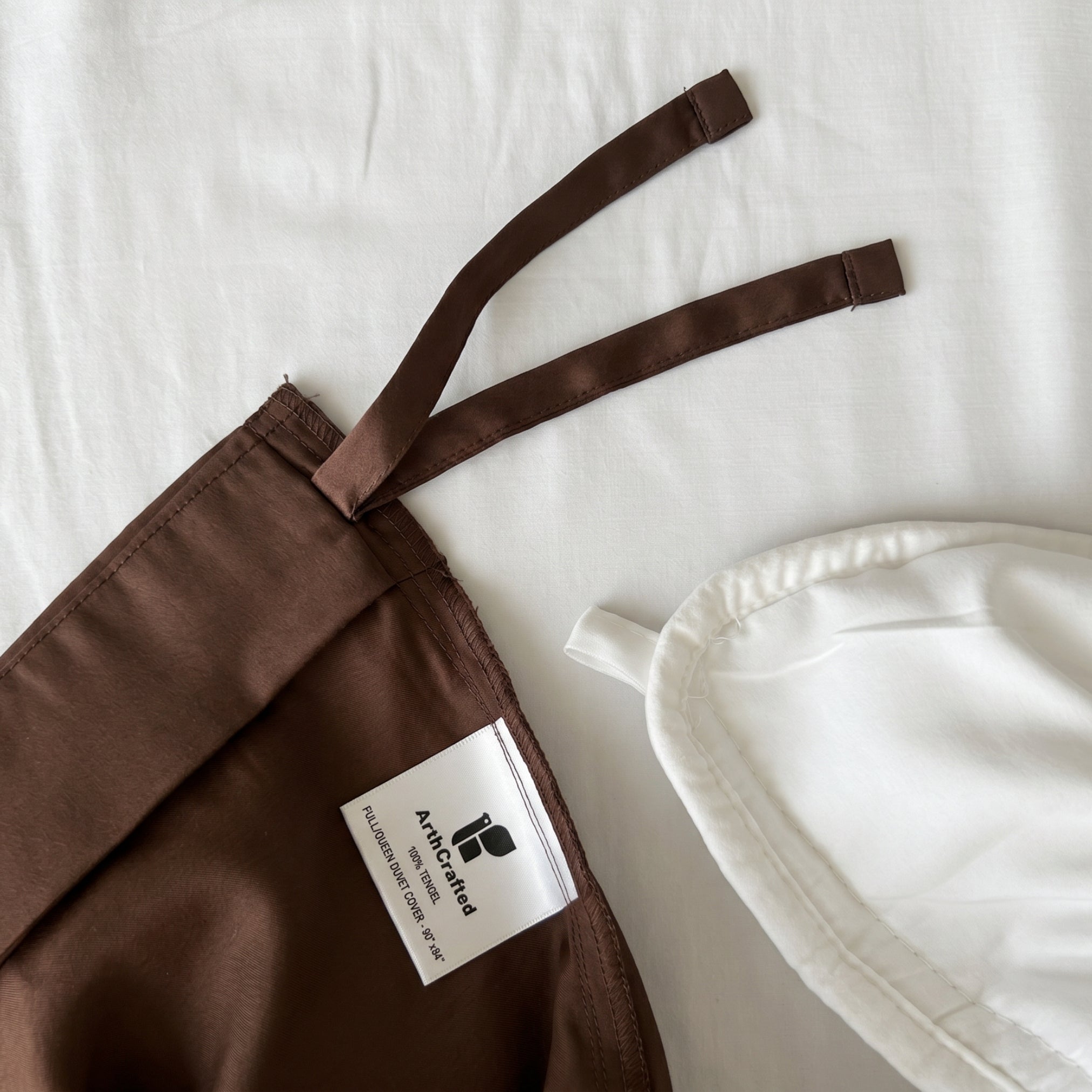 Cocoa Fudge eucalyptus TENCEL duvet cover set