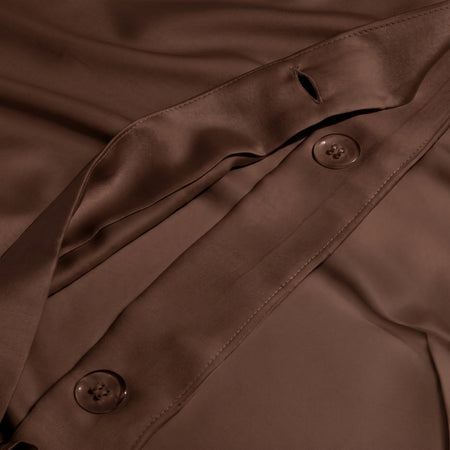 Cocoa Fudge eucalyptus TENCEL duvet cover set