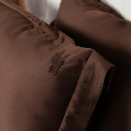 Cocoa Fudge eucalyptus TENCEL duvet cover set