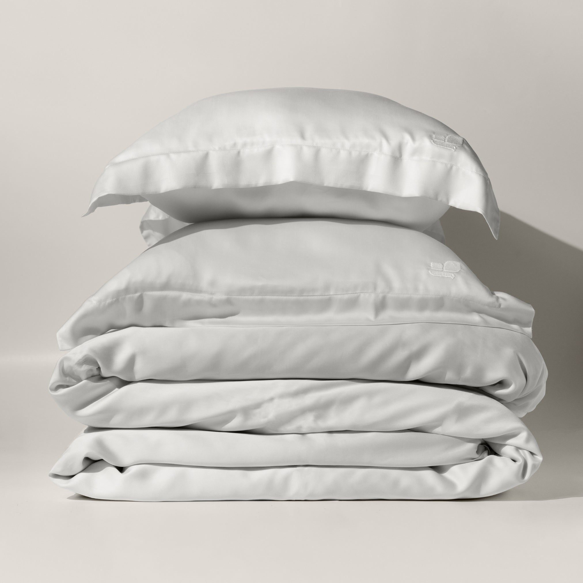 Cool Grey eucalyptus TENCEL duvet cover set