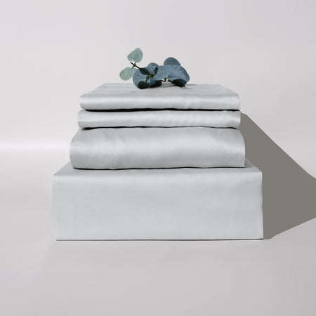 Cool Grey eucalyptus TENCEL sheet set