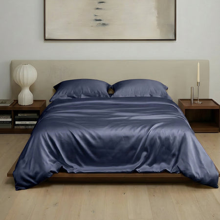 Crown Blue eucalyptus TENCEL duvet cover set
