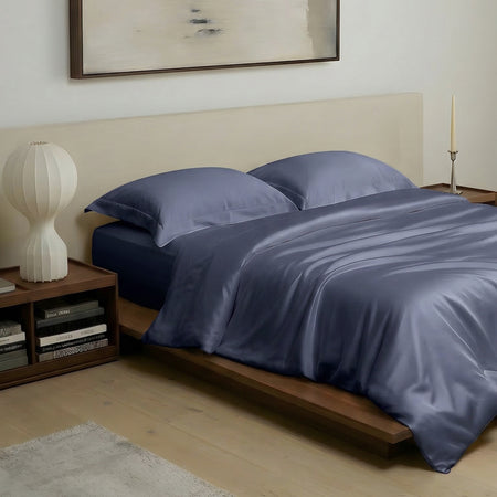 Crown Blue eucalyptus TENCEL duvet cover set