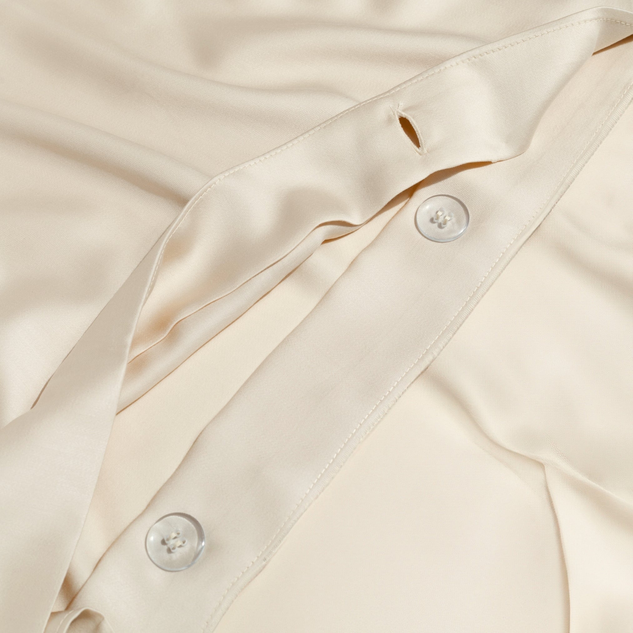 Pearled Ivory eucalyptus TENCEL duvet cover set
