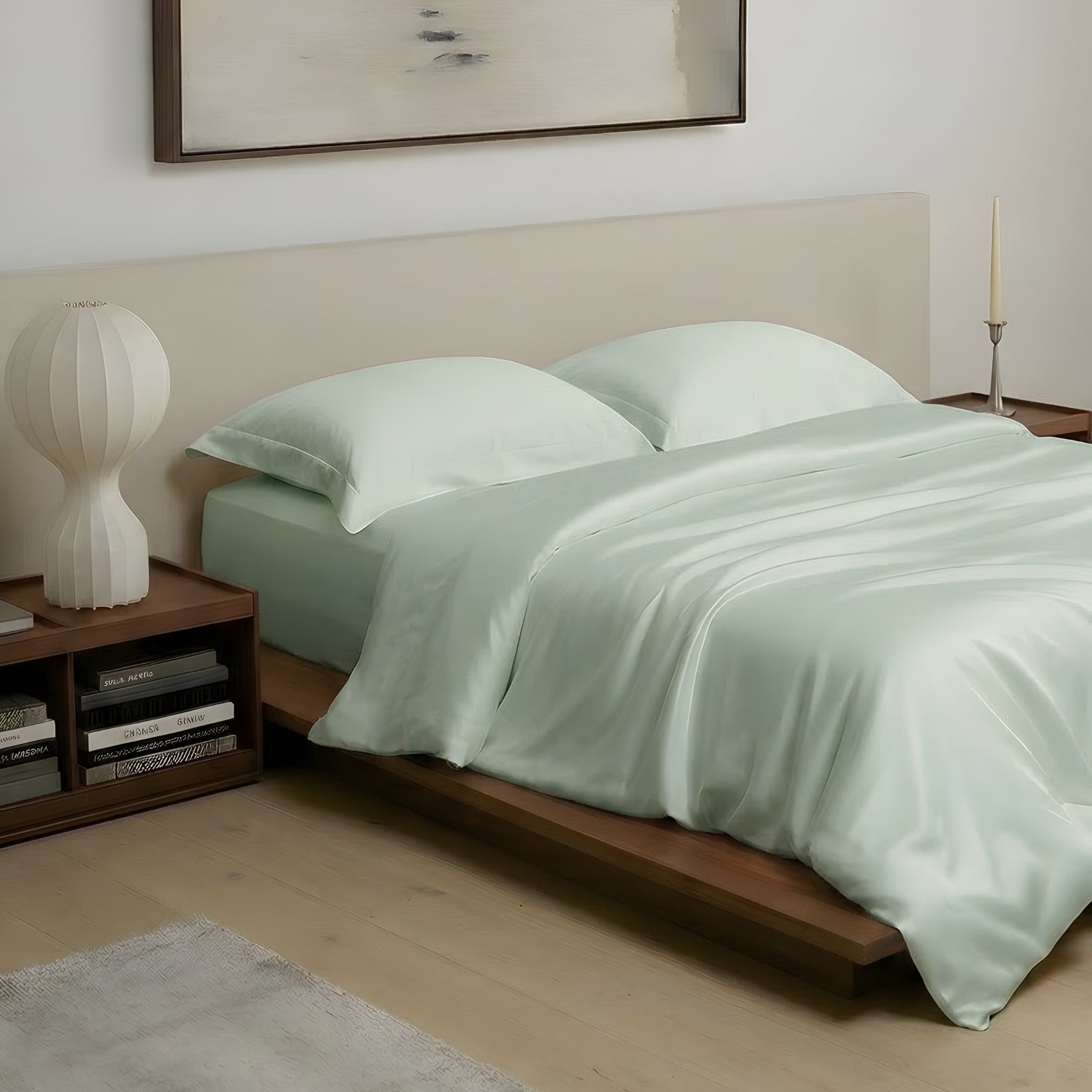 Sea Green eucalyptus TENCEL duvet cover set