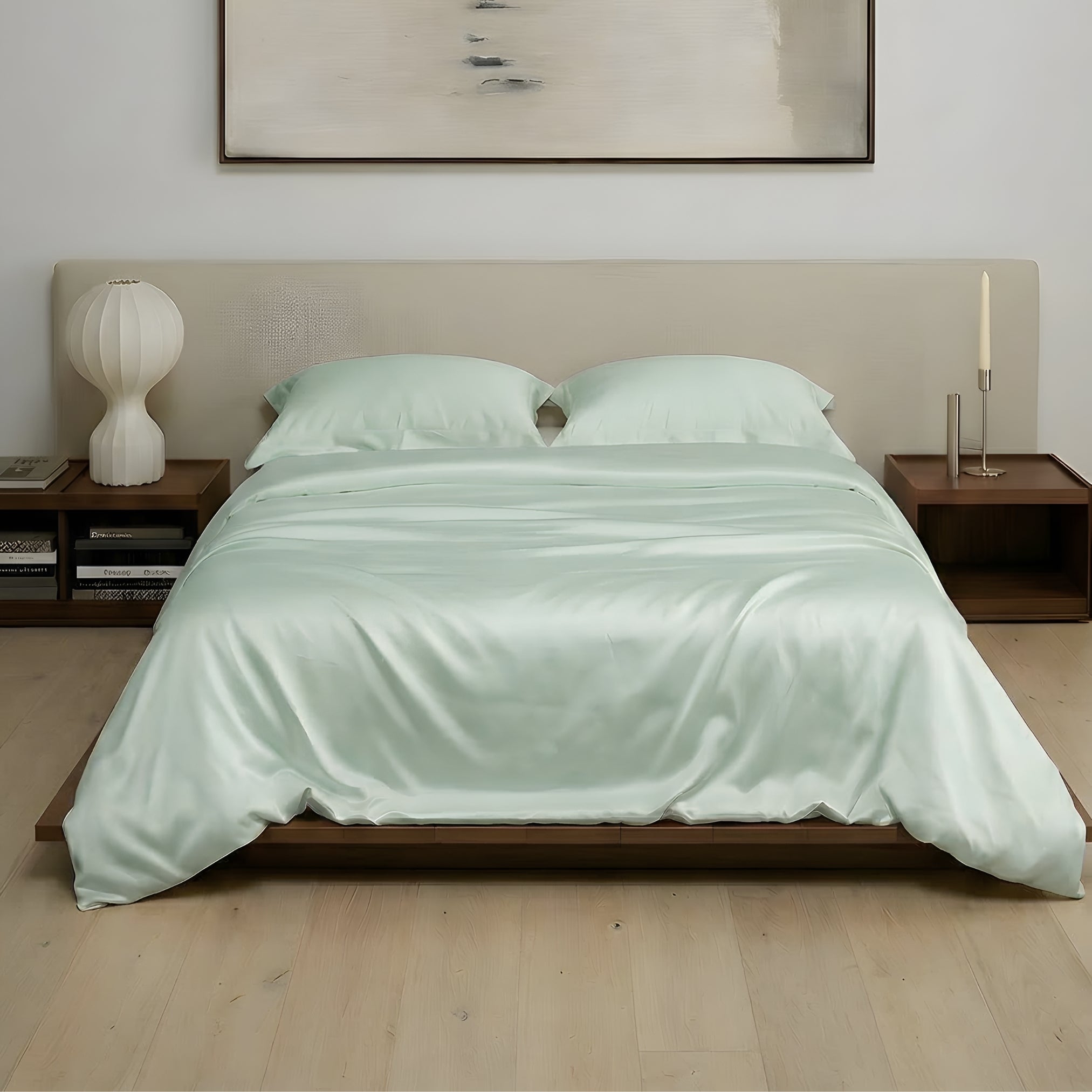 Sea Green eucalyptus TENCEL duvet cover set