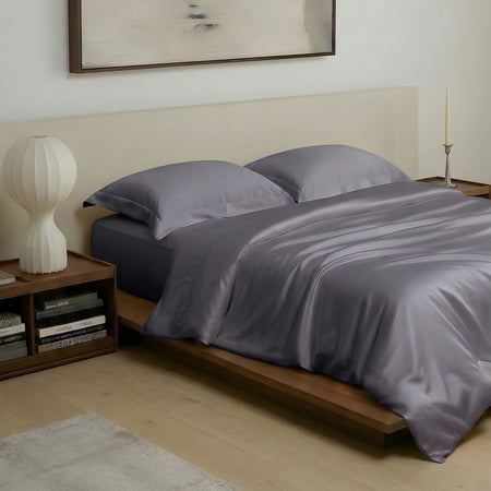 Slate Grey eucalyptus TENCEL duvet cover set