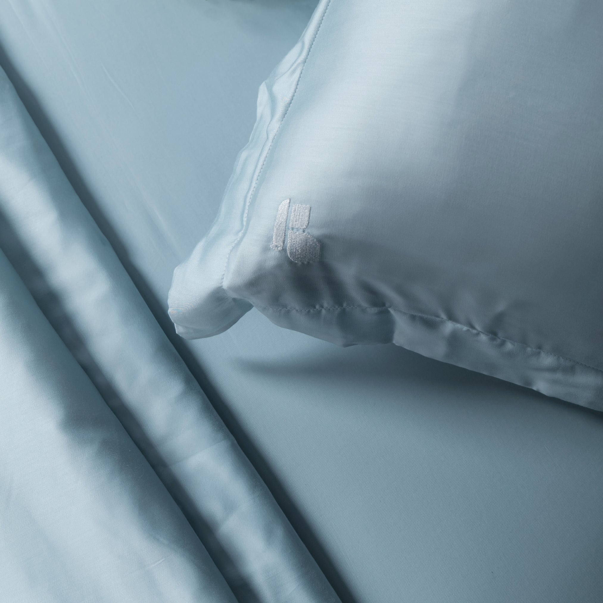 Sterling Blue eucalyptus TENCEL duvet cover set